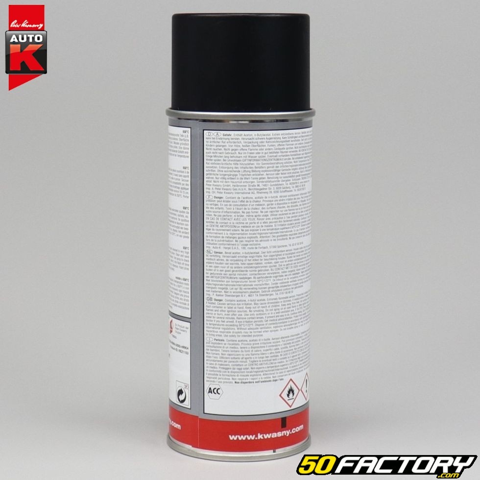 Bombe spray peinture haute température MOTIP blanc 800°C pour bloc moteur,  pot d'échappement 400ml