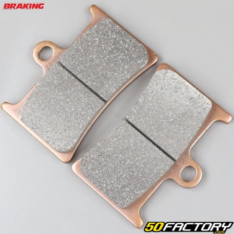 Plaquettes de frein métal fritté Yamaha TZR 125, YZF 600, XSR 900... Braking Racing Evo