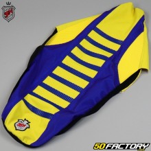 Housse de selle Suzuki RM-Z 250 (2004 - 2006) et 450 (2005 - 2007) JN Seats jaune et bleue