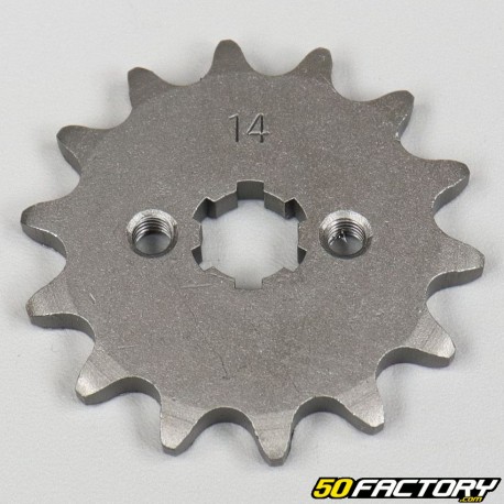 14 teeth 420 sprocket Yamaha DT MX 50, DTR50, FS1, MBK ZX ...