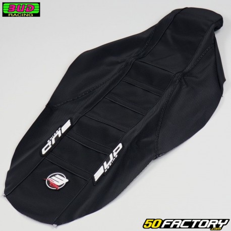 Funda de asiento Kawasaki KXF XNUMX (XNUMX - XNUMX) y XNUMX (XNUMX - XNUMX) Bud Racing  Negra