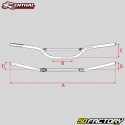 Guidon Ø28mm Renthal Twinwall 996 Villopoto/Stewart vert avec mousse