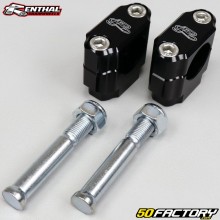 Braçadeiras de guiador Ø28 mm Honda CRF, Kawasaki KX 250, 450... Renthal preto (deslocamento 5mm)