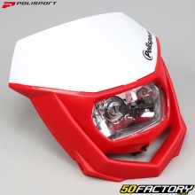 Careta tapa frontal Polisport  Halo blanco y rojo