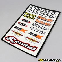 Stickers Dunlop MX 23x33 cm (planche)