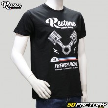 Camiseta Restone  Mecánico negro