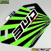 Placa Pit Board Bud Racing  Verde