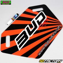 Placa Pit Board Bud Racing  naranja