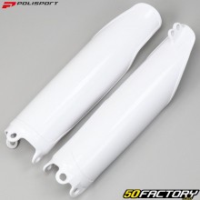 Protectores de horquilla Honda CR, CRF 125, 250, 450 (2004 - 2018), Rieju MRT, Viento... Polisport blancos