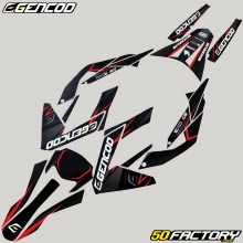 Kit déco Aprilia SX, RX (2011 - 2017) Gencod Evo rouge