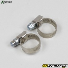 Abrazaderas de rosca Ribimex de acero inoxidable Ø12-20 mm (juego de 2)