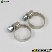 Abrazaderas de rosca Ribimex de acero inoxidable Ø16-27 mm (juego de 2)