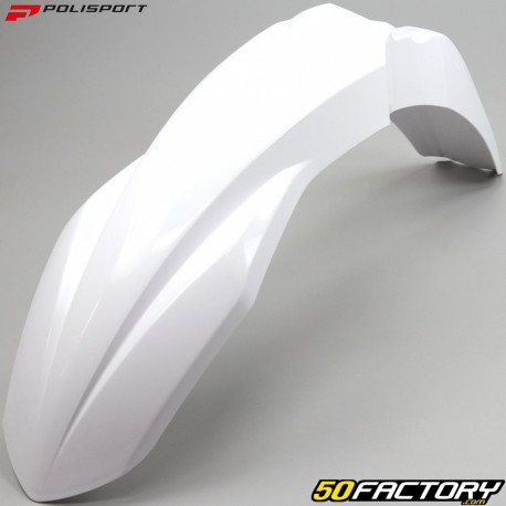 Guarda-lamas dianteiro Kawasaki KXF XNUMX, XNUMX (desde XNUMX) Polisport  branco