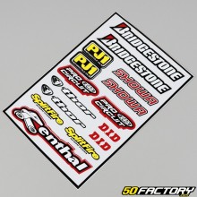 Stickers Bridgestone, Showa MX... 22x31 cm (sheet)