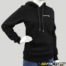 Damen-Kapuzensweatshirt 50 Factory schwarz