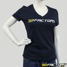 Camiseta feminina XNUMX Factory azul