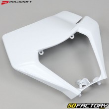 Placa faro KTM EXC, EXC-F 250, 300, 450, 500 (2020 - 2023) Polisport blanca