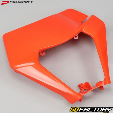 Placa do farol KTM EXC, EXC-F XNUMX, XNUMX, XNUMX, XNUMX (desde XNUMX) Polisport  Laranja