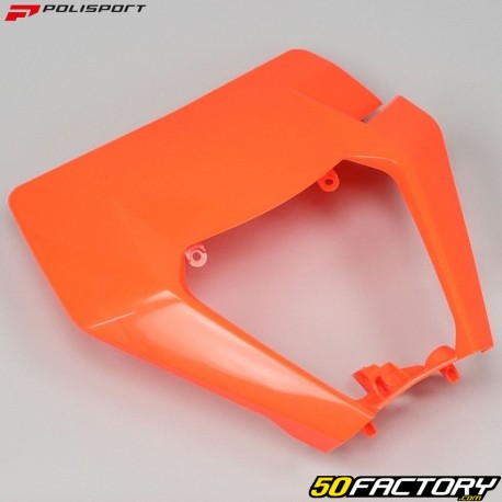 Plaque phare KTM EXC, EXC-F 125, 150, 250... (2017 - 2019) Polisport orange fluo