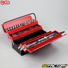 Caja de herramientas de metal con herramientas BGS