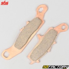 Pastillas de freno delanteras derecha de metal sinterizado Kawasaki KFX  XNUMX, Suzuki  Quadrunner XNUMX ... SBS todoterreno