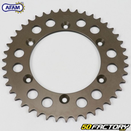 Rear sprocket 43 aluminum teeth 520 Suzuki RM125, RMX 250 ... Afam brown