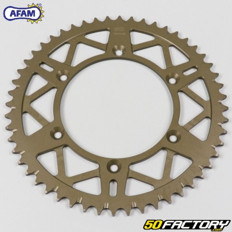 Rear sprocket 52 aluminum teeth 520 Gas Gas EC 200, Husqvarna TE 510 ... Afam brown