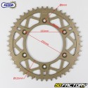 Rear sprocket 48 aluminum teeth 520 Beta RR 200, 250, 450 ... Afam brown