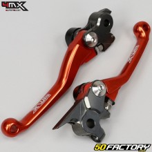 Leviers de frein avant et d'embrayage KTM SX 150, EXC 200, SX-F 450... (2009 - 2013) 4MX oranges