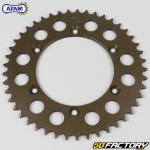 Rear sprocket 45 aluminum teeth 520 Suzuki RM125, RMX 250 ... Afam brown