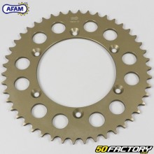 Rear sprocket 46 aluminum teeth 520 Suzuki RM125, RMX 250 ... Afam brown