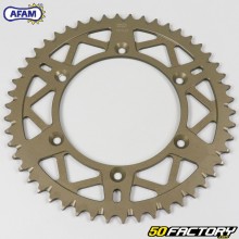 Rear sprocket 50 aluminum teeth 520 Gas Gas EC 200, Husqvarna TE 510 ... Afam brown