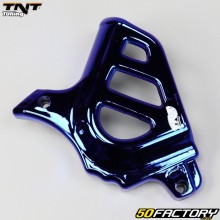 Tapa cubre piñón AM6  Minarelli TNT Tuning azul cromado