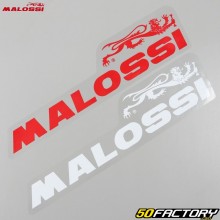 Stickers Malossi 220x55mm white and red