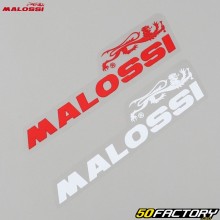 Stickers Malossi 88x22 mm white and red