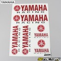 Aufkleber Yamaha Racing rot und schwarz cm (Brett)
