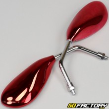 Rear view mirrors Furious 8 mm gloss reds