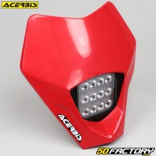 Mascherina faro anteriore tipo Gas Gas CE 250, 300 ... Acerbis VSL con led rossi