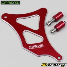 Aluminum sprocket cover AM6 minarelli Carenzi red