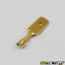 Terminal macho plano de 6.3 mm para crimpar (por unidad)