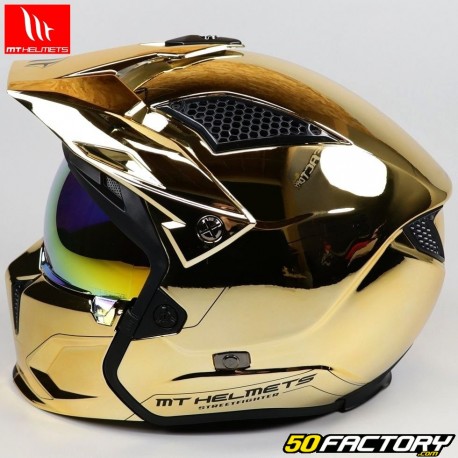 Klapphelm MT Helmets Streetfighter gold â € “Motorradausrüstung