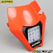 Headlight plate KTM EXC, EXC-F (2020 - 2023) Acerbis VSL with orange LEDs