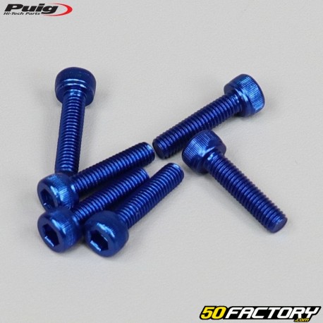 5x20 mm cabeça dos parafusos BTR Puig azul (conjunto de 6)