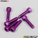 Screws 5x20 mm head BTR Puig purple (set of 6)