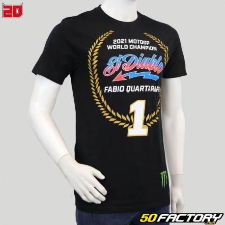 T-shirt Fabio Quartararo Yamaha 20 bleu-Moto GP/Fabio Quartararo