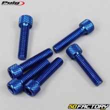 6x25 mm screws head BTR Puig blue (set of 6)