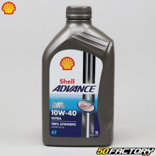 Aceite de motor 4T 10W40 Shell Advance Ultra 100% sintético 1L