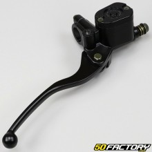 Black universal front brake master cylinder with MXNUMX VXNUMX mirror bracket