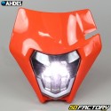 Headlight plate type KTM EXC (2020 - 2023) Ahdes with orange LEDs V1