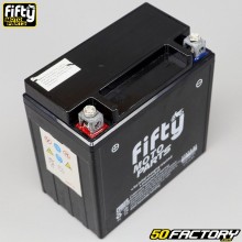 Batterie Fifty YTX14-BS SLA 12V 12Ah acide sans entretien Gilera GP 800, Aprilia SRV, Italjet...